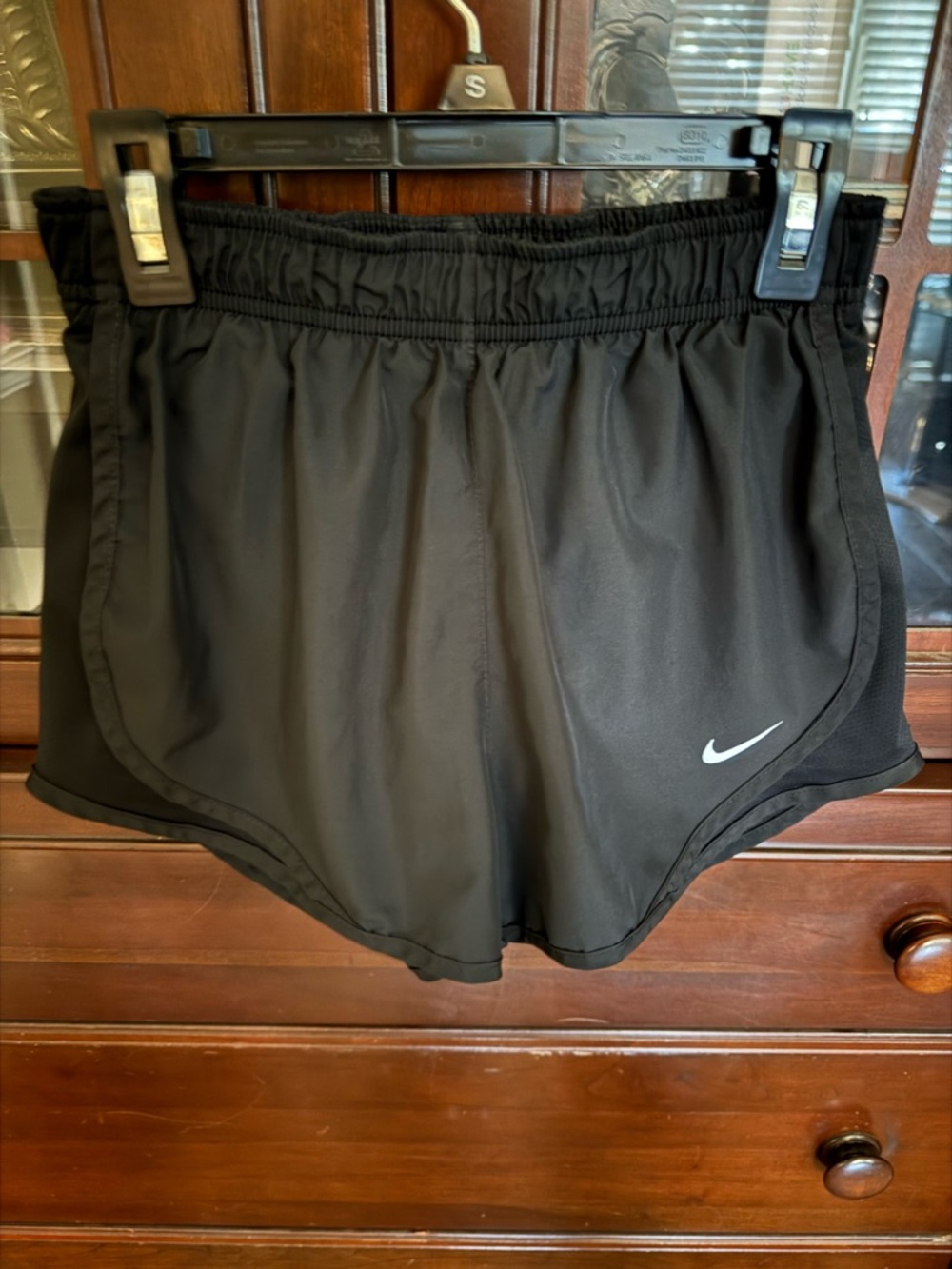 Nike Black Women’s Athletic Running Shorts with Swoosh